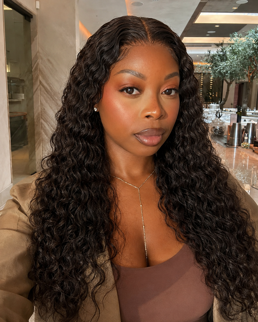11×6 HD Lace Water Wave Glueless Human Hair Wig