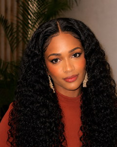 360 HD Lace Water Wave High Ponytail Glueless Human Hair Wig