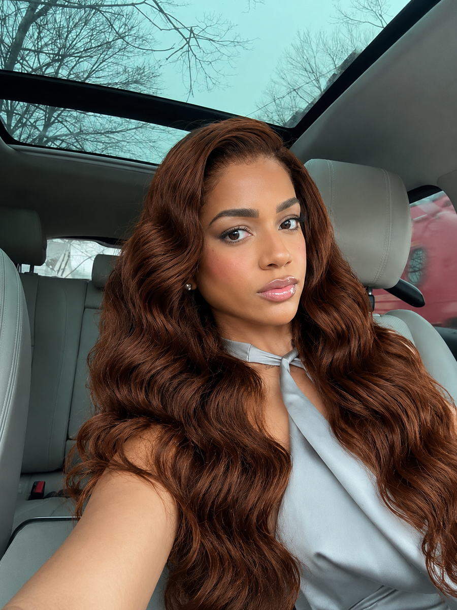 360 HD Lace Brown Body Wave Versatile Styling Human Hair Wig