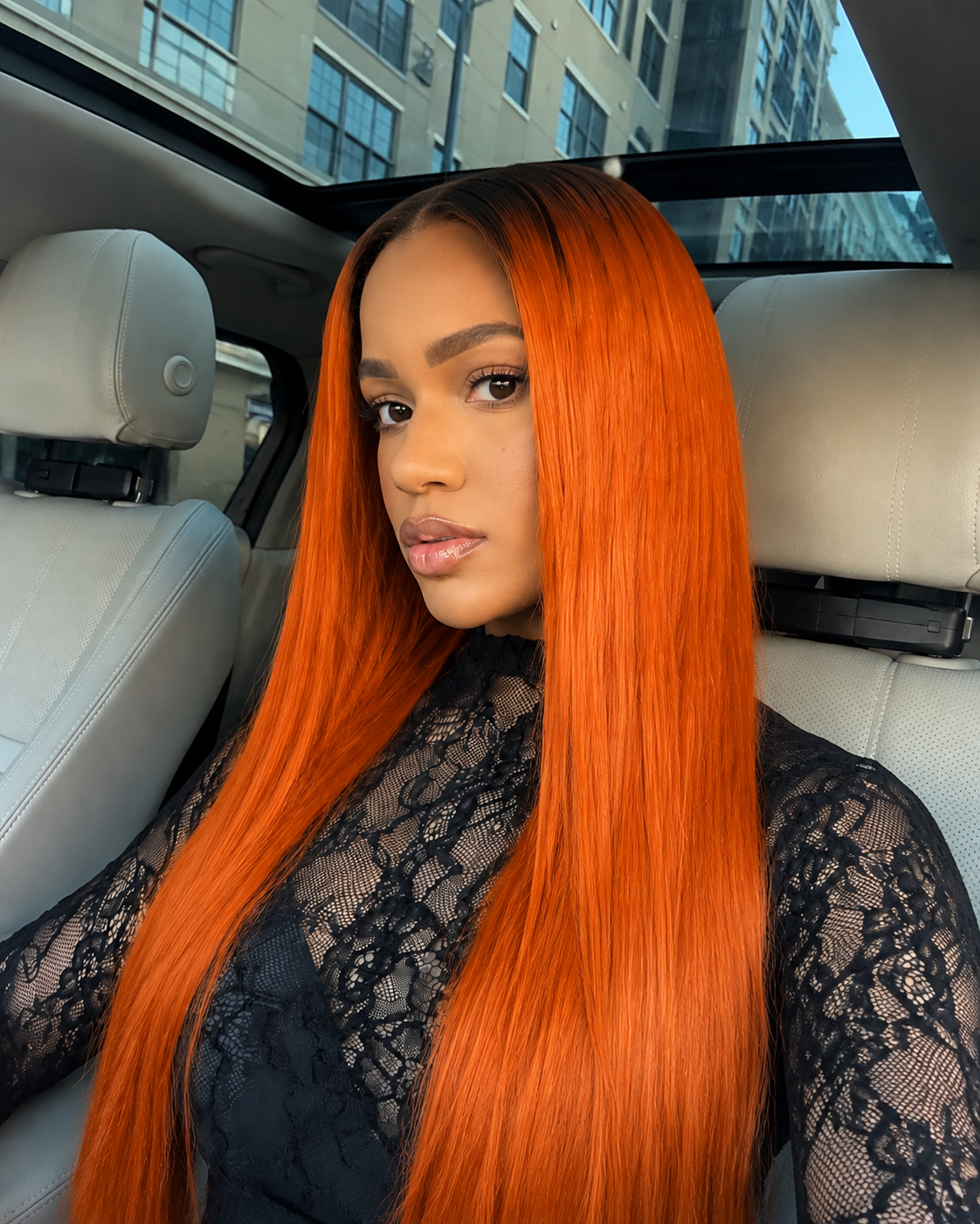 11×6  Ombre Silky Straight Glueless HD Lace Wig