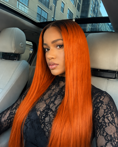 11×6  Ombre Silky Straight Glueless HD Lace Wig