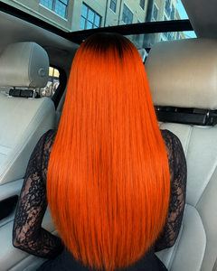 11×6  Ombre Silky Straight Glueless HD Lace Wig