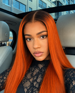 11×6  Ombre Silky Straight Glueless HD Lace Wig