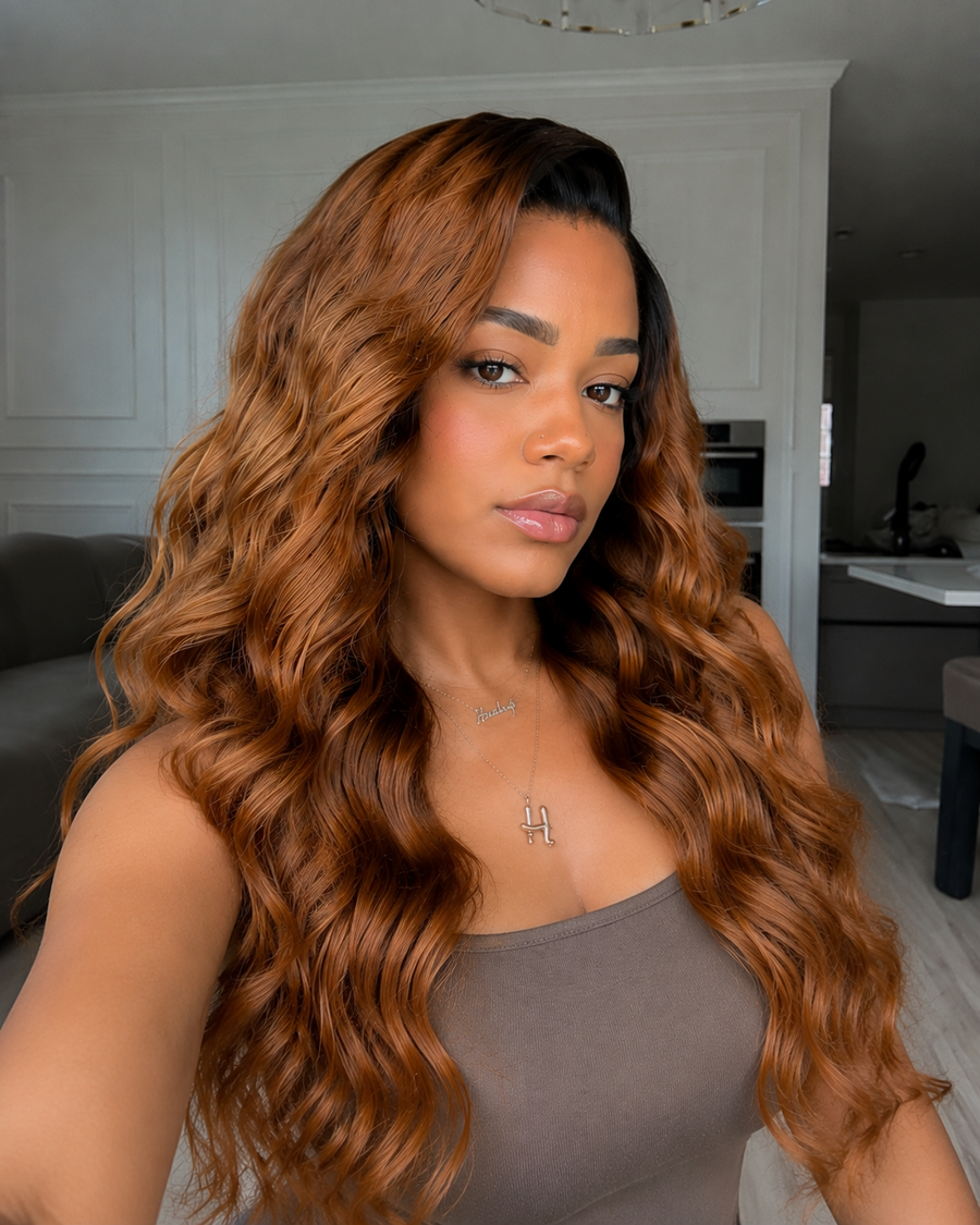 11×6 Ombre Loose Body Wave Glueless HD Lace Wig