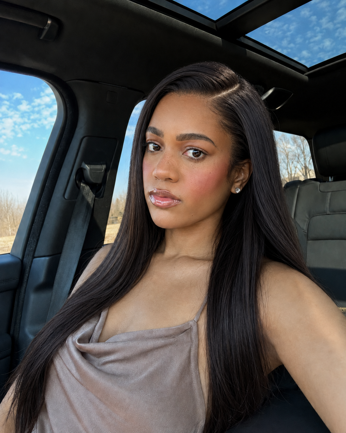 11×6 HD Lace Color Silky Straight Glueless Human Hair Wig