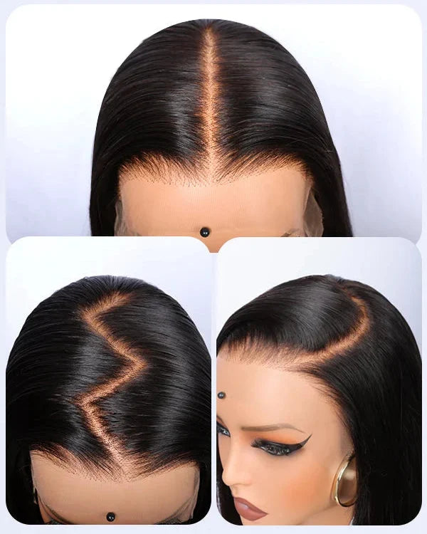360 HD Lace Water Wave High Ponytail Glueless Human Hair Wig