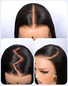 360 HD Lace Water Wave High Ponytail Glueless Human Hair Wig