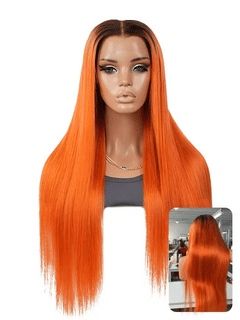 11×6  Ombre Silky Straight Glueless HD Lace Wig