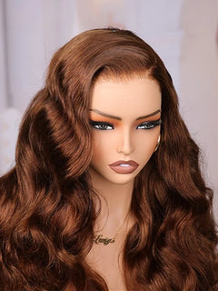 360 HD Lace Brown Body Wave Versatile Styling Human Hair Wig
