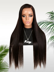 Zelaver 11×6 HD Lace Color Silky Straight Glueless Human Hair Wig