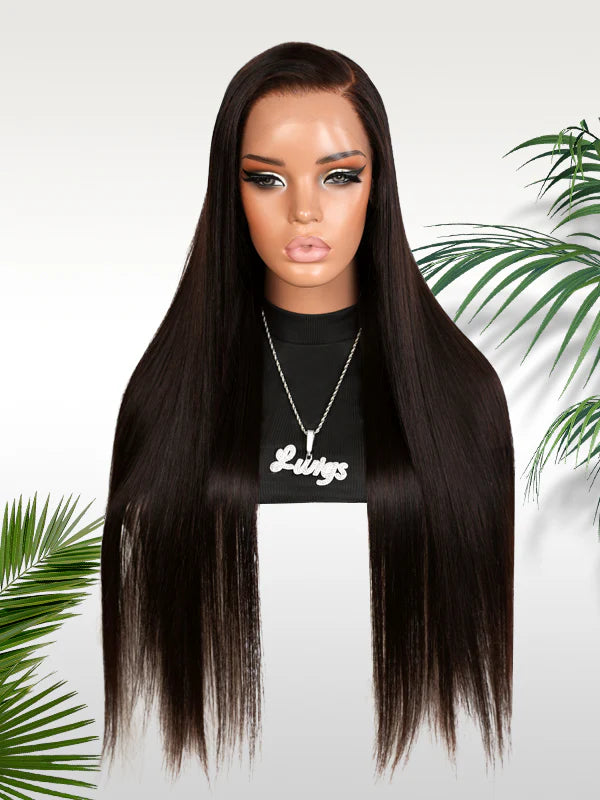 11×6 HD Lace Color Silky Straight Glueless Human Hair Wig